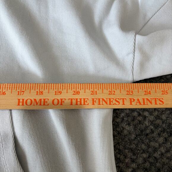 The Upside Women's Ezi Tiena 1/4 Zip XS Plain Air Blue Ribbed Loungewear NWT - Picture 7 of 11